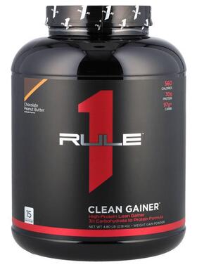 Rule One Proteins,Clean Gainer™, Chocolate Peanut Butter, 4.