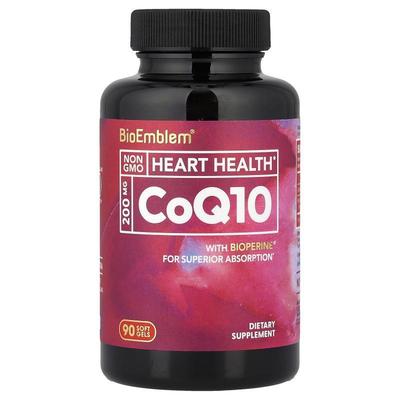BioEmblem,CoQ10 with BioPerine®, 90 Soft Gels