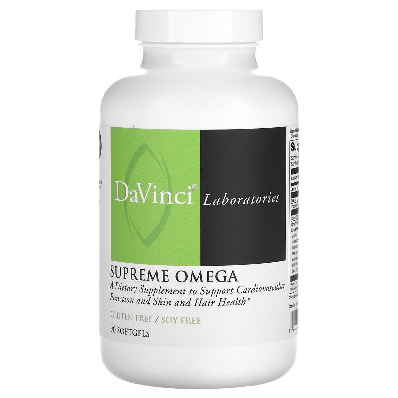 DaVinci Laboratories of Vermont,Supreme Omega, 90 Softgels