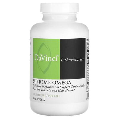 DaVinci Laboratories of Vermont,Supreme Omega, 90 Softgels