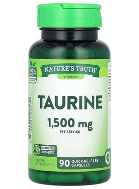Nature's Truth,Vitamins, Taurine, 500 mg, 90 Quick Release C