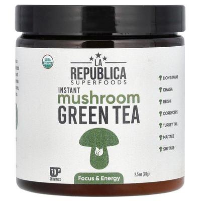LA Republica,Instant Mushroom Green Tea, 2.5 oz (70 g)