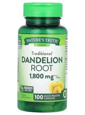 Nature's Truth,Vitamins, Dandelion Root, 900 mg, 100 Quick R
