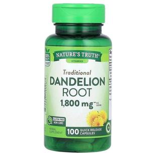 900 Truth Quick 100 Root Dandelion Vitamins Nature