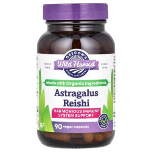 Oregons Wild Harvest,Astragalus Reishi, 90 Vegan Capsules