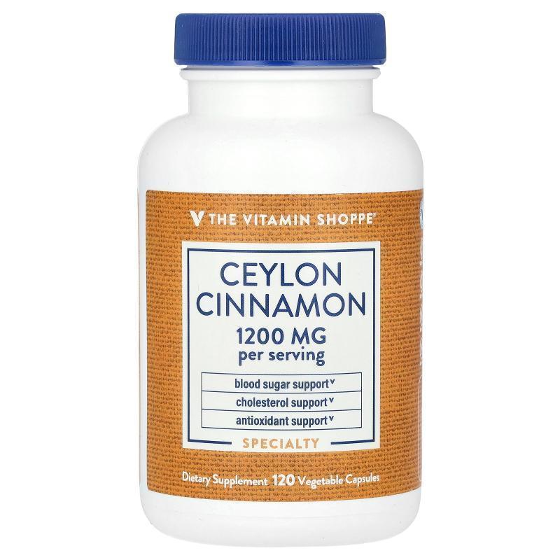 The Vitamin Shoppe,Ceylon Cinnamon, 1,200 mg, 120 Vegetable