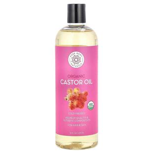 Pure Body Naturals,Organic Castor Oil, 16 fl oz (473 ml)
