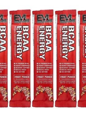 EVL,BCAA Energy®, Fruit Punch, 5 Packets, 0.3 oz (9.9 g) Eac