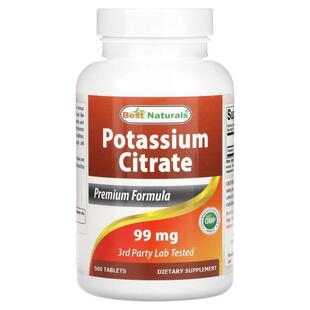 Best Naturals,Potassium Citrate, 99 mg, 500 Tablets
