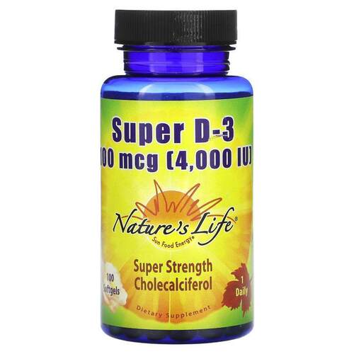 Nature's Life,Super D-3, 100 mcg (4,000 IU)