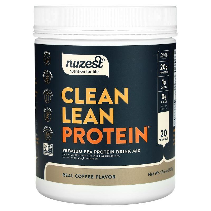 Nuzest,Clean Lean Protein, Rich Chocolate, 17.6 oz (500 g)