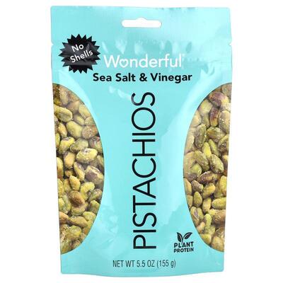 Wonderful Pistachios,Sea Salt &amp; Vinegar, No Shells,