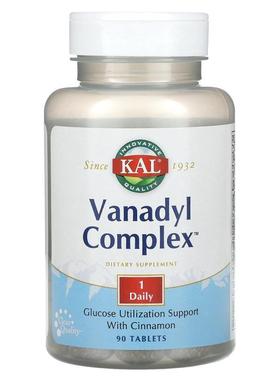 KAL,Vanadyl Complex, 90 Tablets