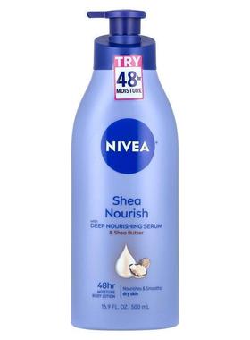 妮维雅,Shea Nourish Body Lotion, 16.9 fl oz (500 ml)