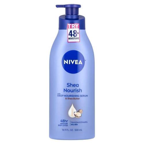 妮维雅,Shea Nourish Body Lotion, 16.9 fl oz (500 ml)