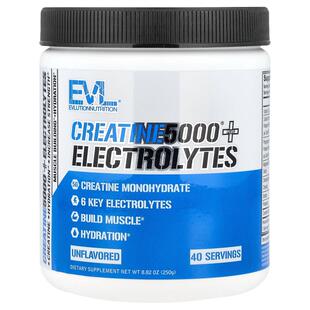 EVL,Creatine5000® Plus Electrolytes, Unflavored, 8.82 oz (25