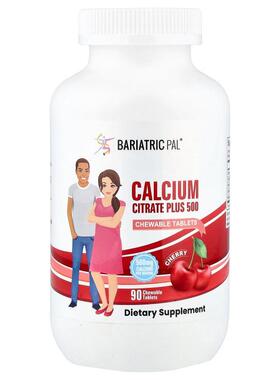 Bariatric Pal,Calcium Citrate Plus 500, Cherry , 90 Chewable