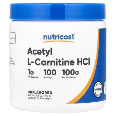 Nutricost,Acetyl L-Carnitine HCl Powder, Unflavored, 3.6 oz