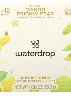 Waterdrop,Microdrink, Vitamin Hydration Cubes, Glow, Mango P