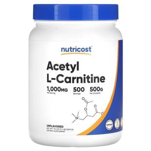 Nutricost,Acetyl L-Carnitine, Unflavored, 17.6 oz (500 g)