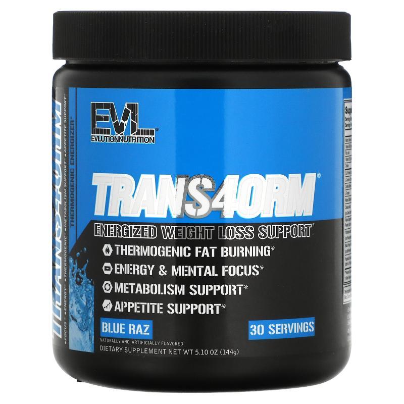 EVL,Trans4orm，蓝色拉兹味，5.10 盎司（144 克）