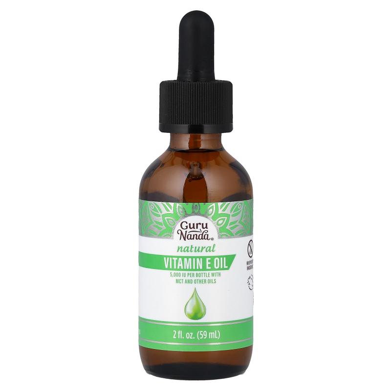 GuruNanda,天然维生素 E油，2液量盎司（59毫升）