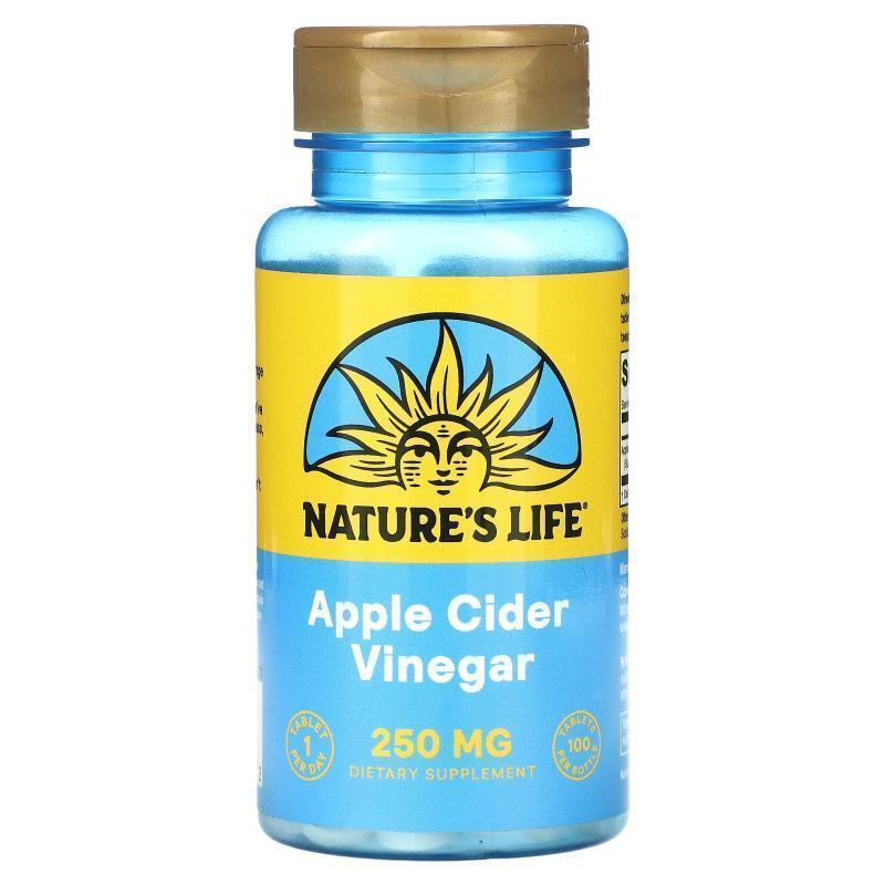 Nature's Life,Apple Cider Vinegar, 250 mg, 100 Tablets