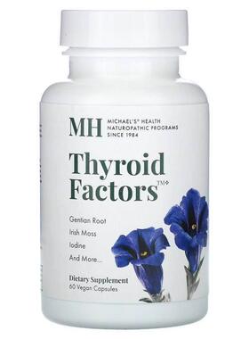 Michael's Naturopathic,Thyroid Factors, 60 Vegan Capsules