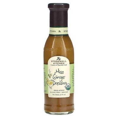 Stonewall Kitchen,Organic Miso Ginger Dressing, 11 fl oz (33