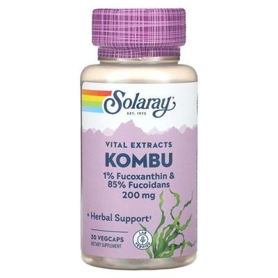 Solaray,Vital Extracts, Kombu, 200 mg, 30 VegCaps