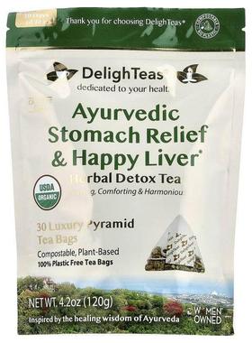 DelighTeas,Ayurvedic Stomach Relief &amp; Happy Liver, H
