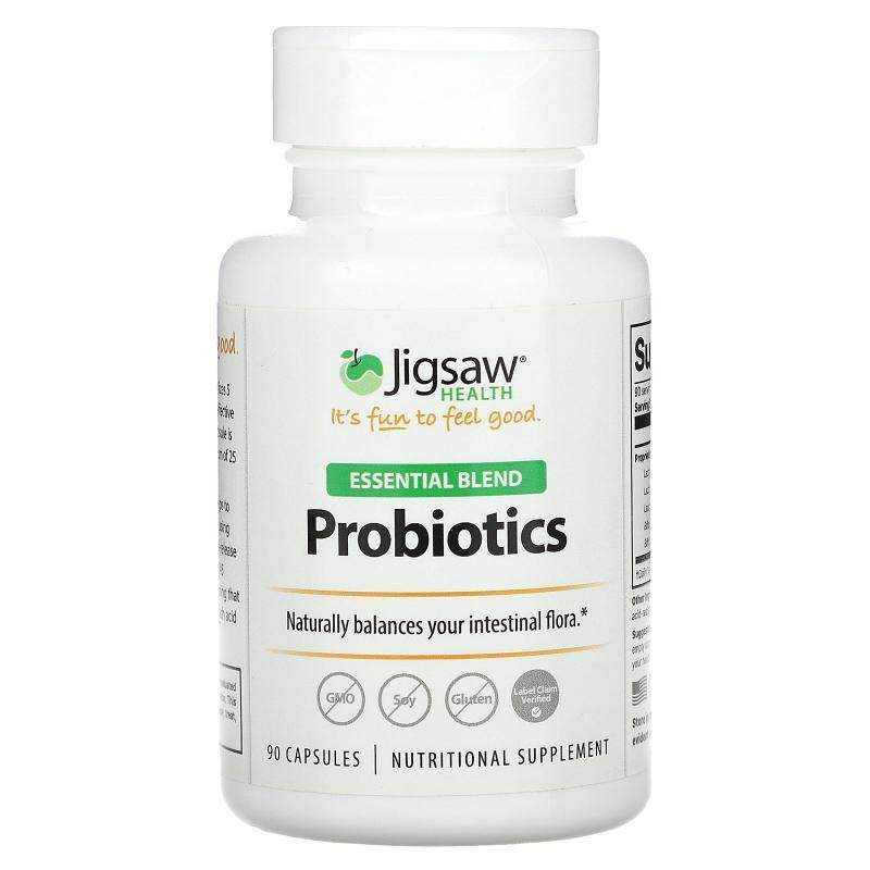 Jigsaw Health,Essential Blend, Probiotics, 90 Capsules