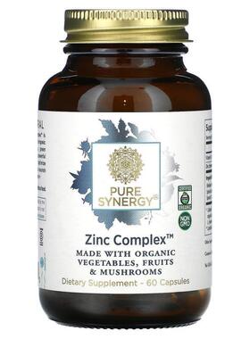 Pure Synergy,Zinc Complex, 60 Capsules