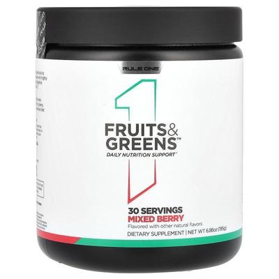 Rule One Proteins,Fruits &amp;amp; Greens, Mixed Berry,