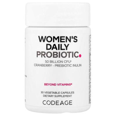 Codeage,Women's Daily Probiotic, 30 Vegetable Capsules