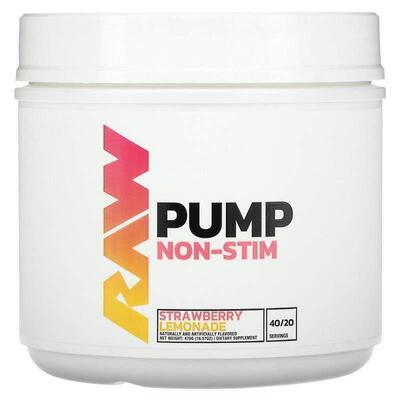 Raw Sport Supplement Company LLC,泵感，无兴奋成分，草莓柠檬