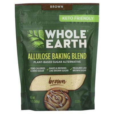 Whole Earth,阿洛酮糖烘焙粉，棕色，12 盎司（340 克）