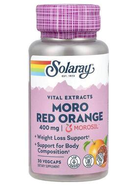 Solaray,重要提取物，摩洛红橙，400 毫克，30 粒素食胶囊