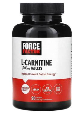 Force Factor,L-Carnitine, 1,000 mg, 90 Tablets