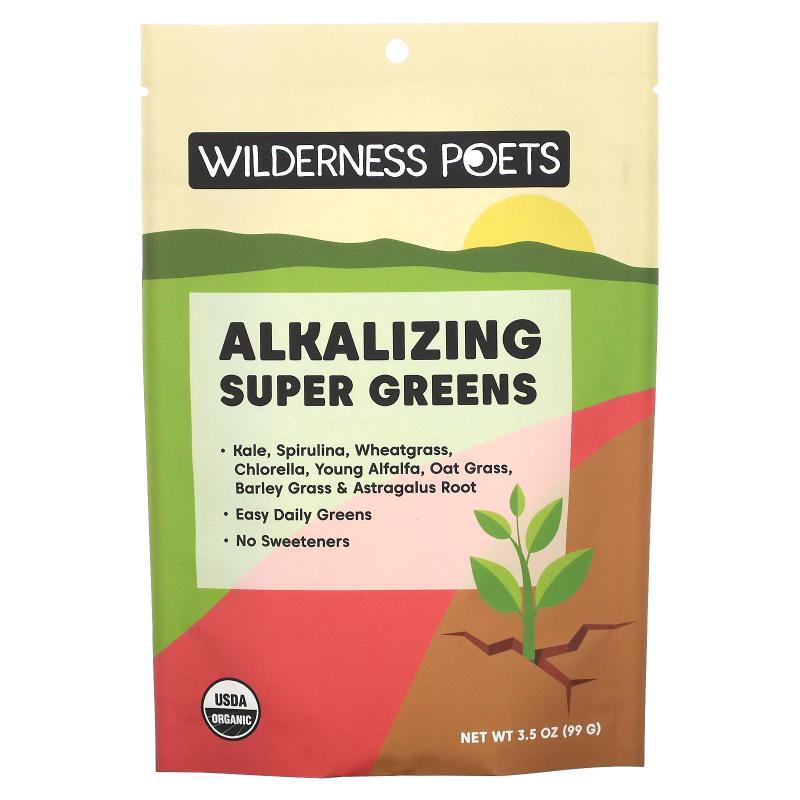 Wilderness Poets LLC,有机碱化 Super Greens，3.5 盎司（99 克
