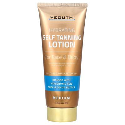 Yeouth,Self Tanning Lotion, For Face &amp;amp; Body, Med