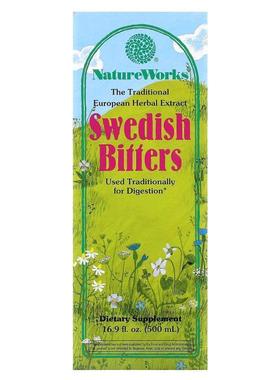 然萃维,NatureWorks, Swedish Bitters, 16.9 fl oz (500 ml)