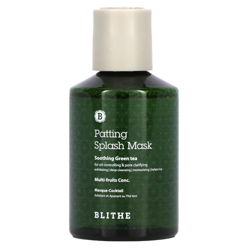 Blithe,Patting Splash 美容面膜，舒缓和缓解绿茶，5.07 盎司（1