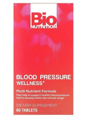 Bio Nutrition,Blood Pressure Wellness , 60 Tablets