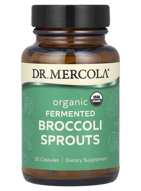 Dr. Mercola博士有机发酵西兰花芽胶囊膳食补充剂