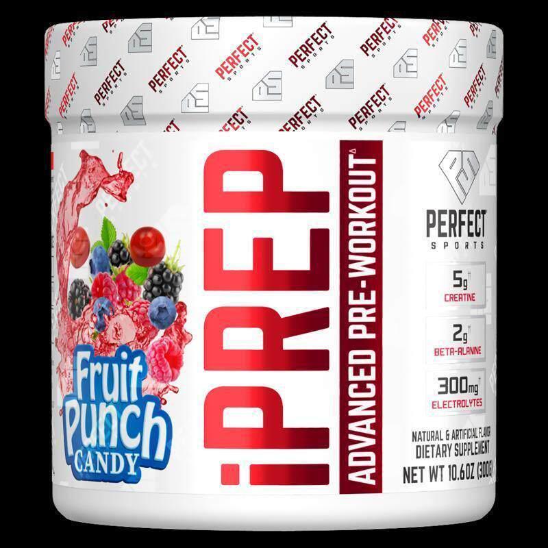 Perfect Sports,iPrep，高级锻炼前营养配方，混合水果味糖果，10