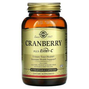 索尔加,Cranberry Plus Ester-C，60 粒素食胶囊
