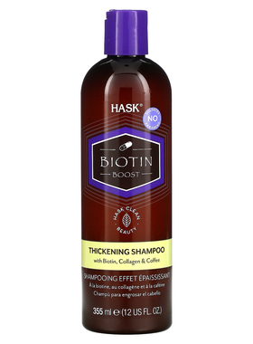 Hask Beauty,生物维生素强韧丰盈洗发水，12 液量盎司（355 毫升