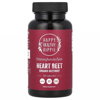 Happy Healthy Hippie,Heart Beet, Organic Beetroot, 60 Capsul