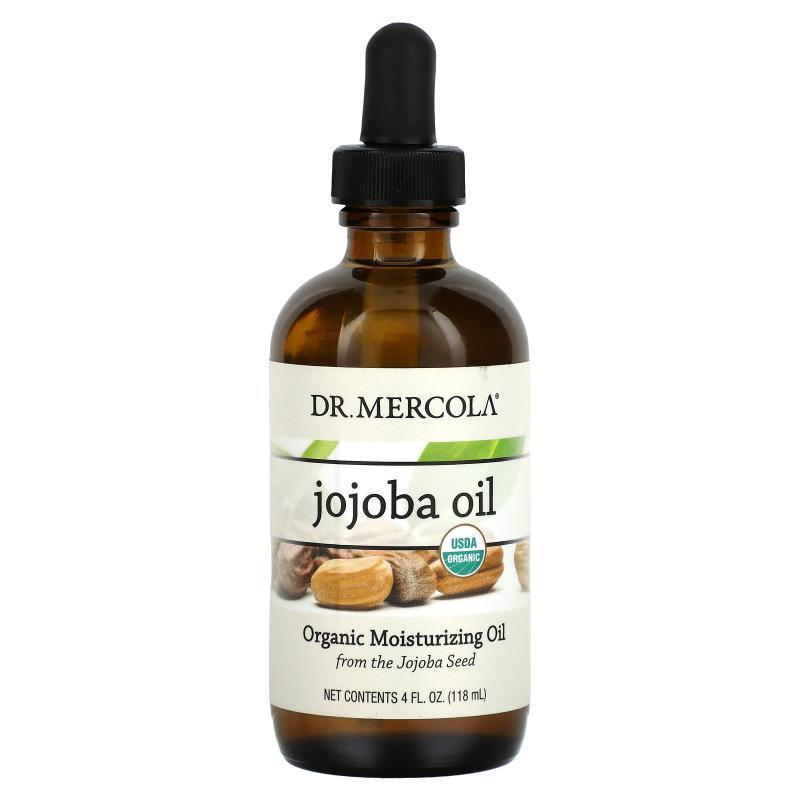 Mercola博士,Organic Jojoba Oil, 4 fl oz (118 ml)